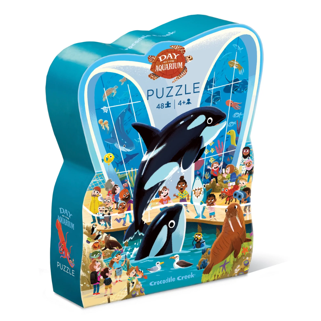AQUART1,2,3,4セット Day at the Aquarium Puzzle for Kids – Turtle Central Gift Shop