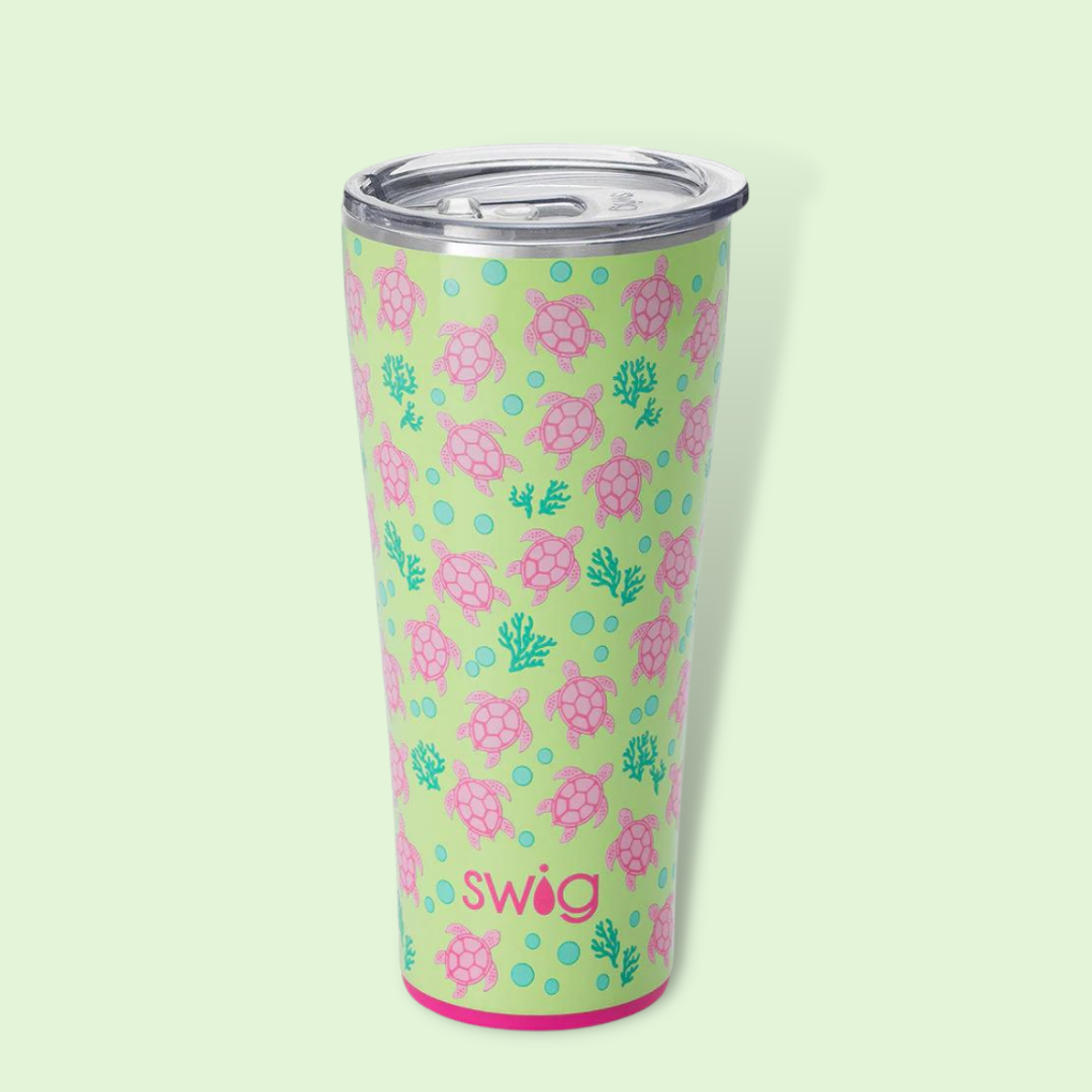Sea Turtles 32 oz Travel Tumbler by Swig Life – Turtle Central Gift Shop