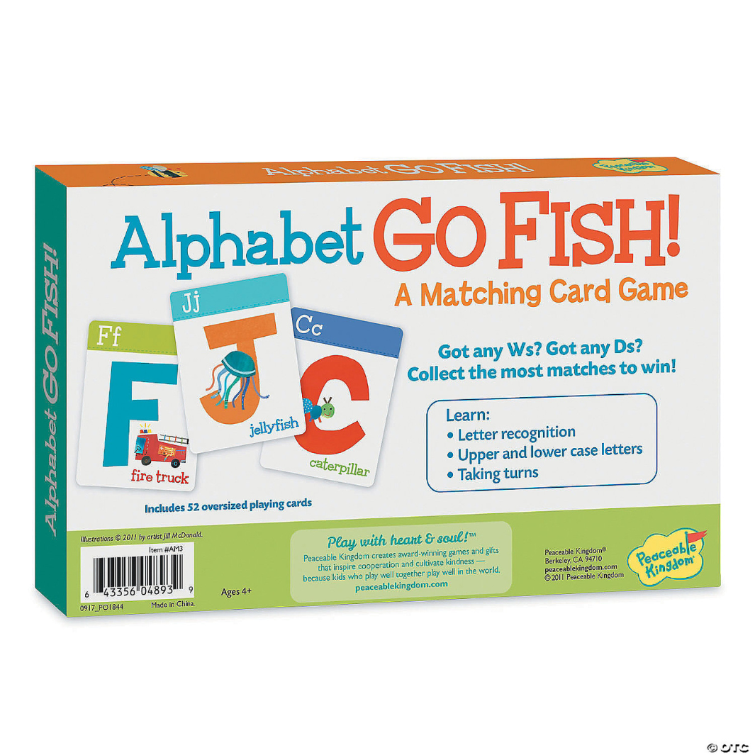 Alphabet Go Fish Card Game – Turtle Central Gift Shop for Free Printable Alphabet Go Fish Cards