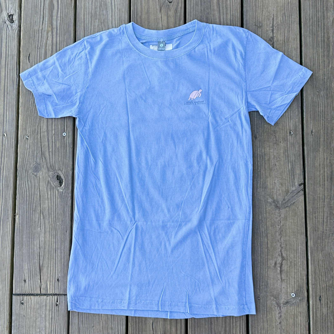 Style3 Turtle Power T-Shirt Donna - Maglietta In Cotone Con Tartaruga E Scritta Lido Vacanza, Vintage