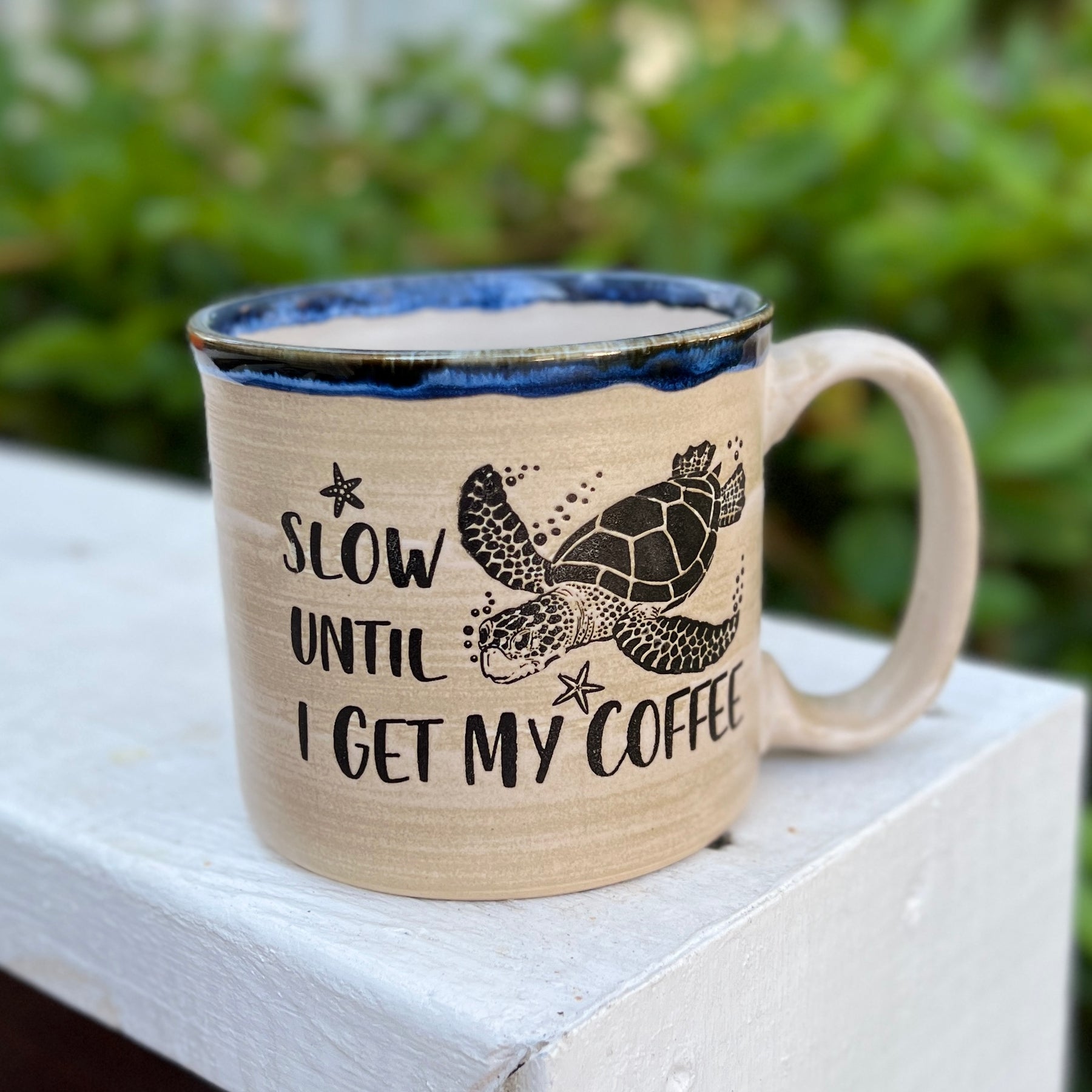 Grumpy Gator Before Coffee Camp Mug – Turtle Central Gift Shop